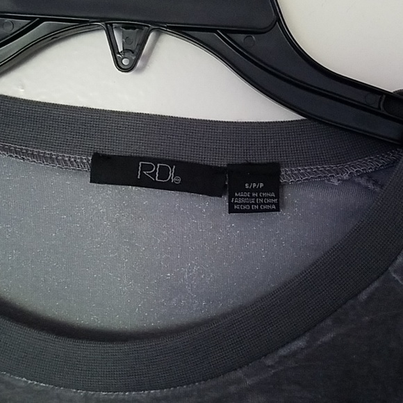 Grey velvet top - Picture 3 of 4